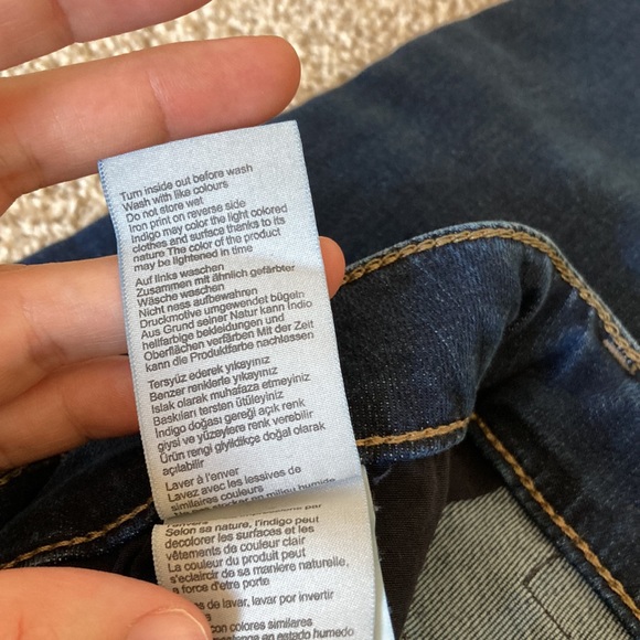 Mavi Denim Alissa High-Rise, Super-Skinny Dark Supersoft 36” Inseam Jeans - Picture 7 of 8